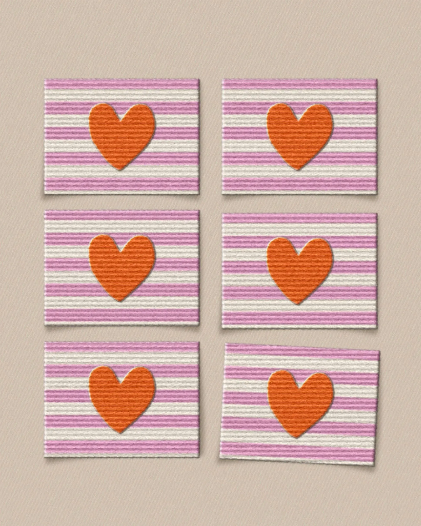 Matchy Matchy : Red Heart Large Garment Labels - Set of 6