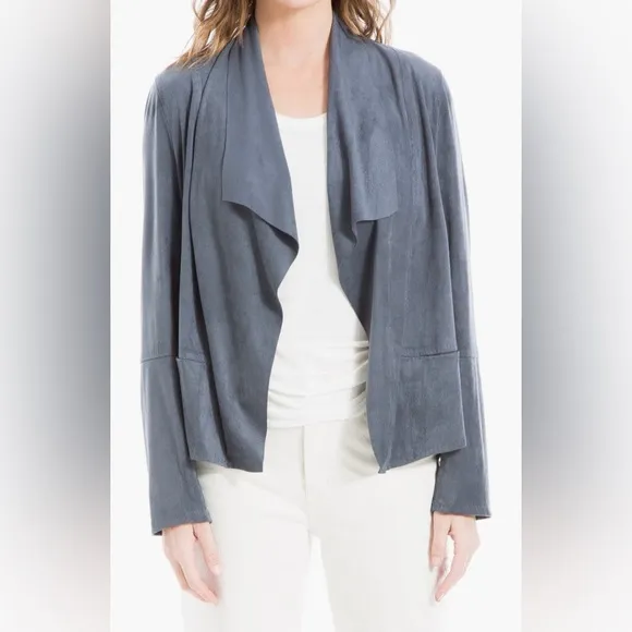 Max Studio Faux Suede Draped Jacket - NWT