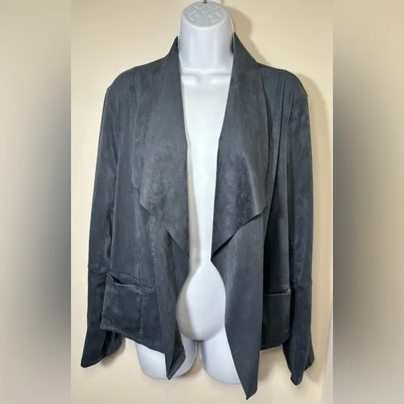 Max Studio Faux Suede Draped Jacket - NWT