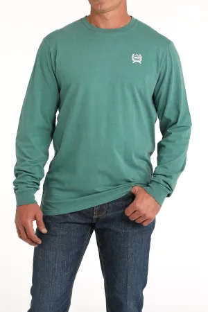MENS GREEN CINCH LONG SLEEVE TEE