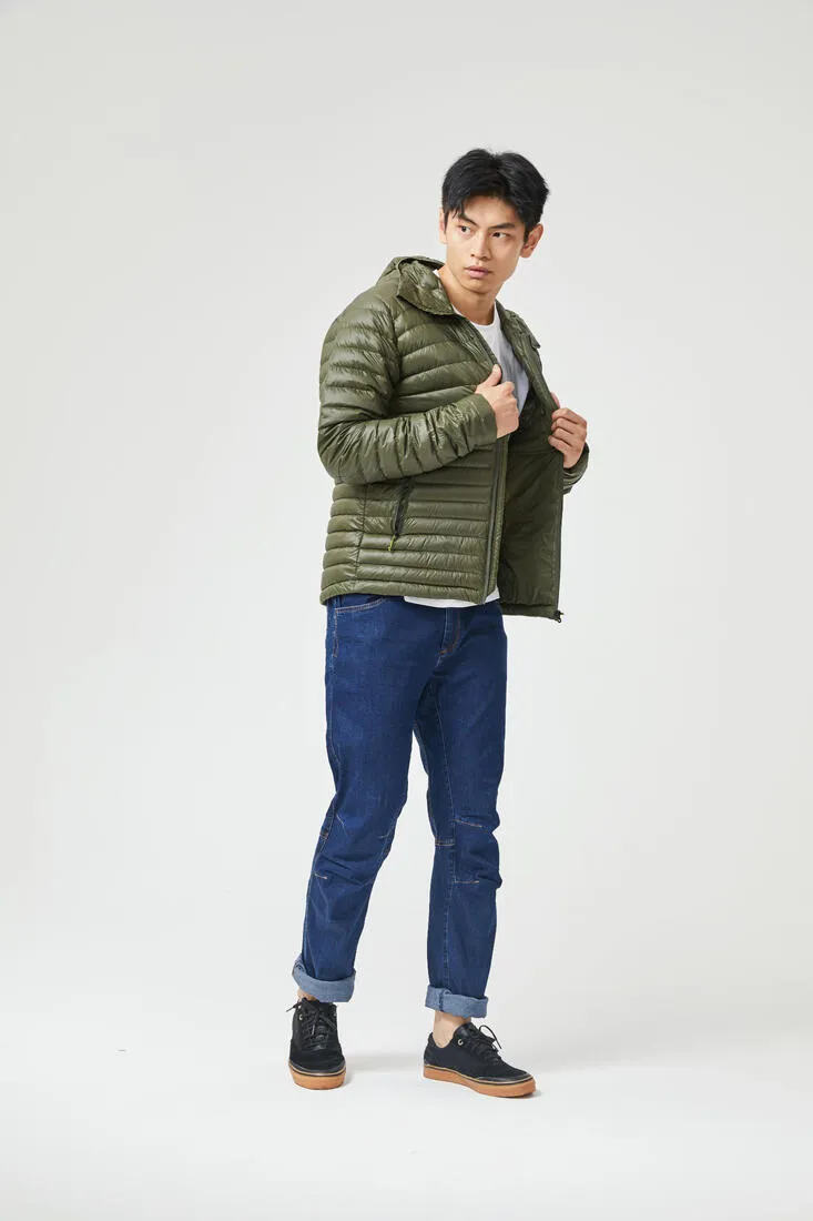 Men’s padded hiking jacket with hood -5°C, MT100
