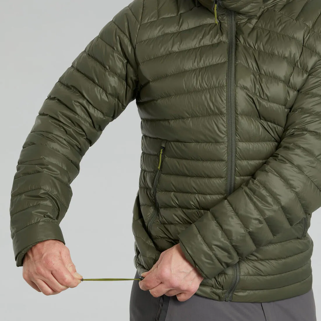 Men’s padded hiking jacket with hood -5°C, MT100