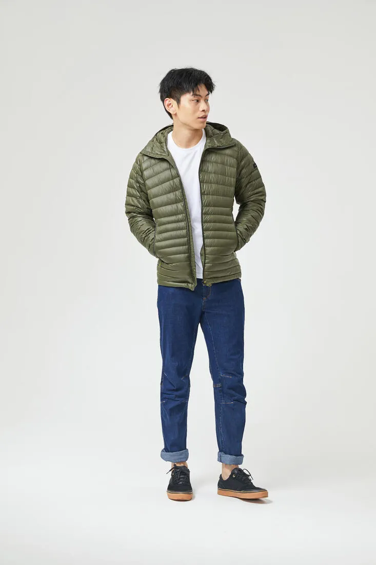 Men’s padded hiking jacket with hood -5°C, MT100