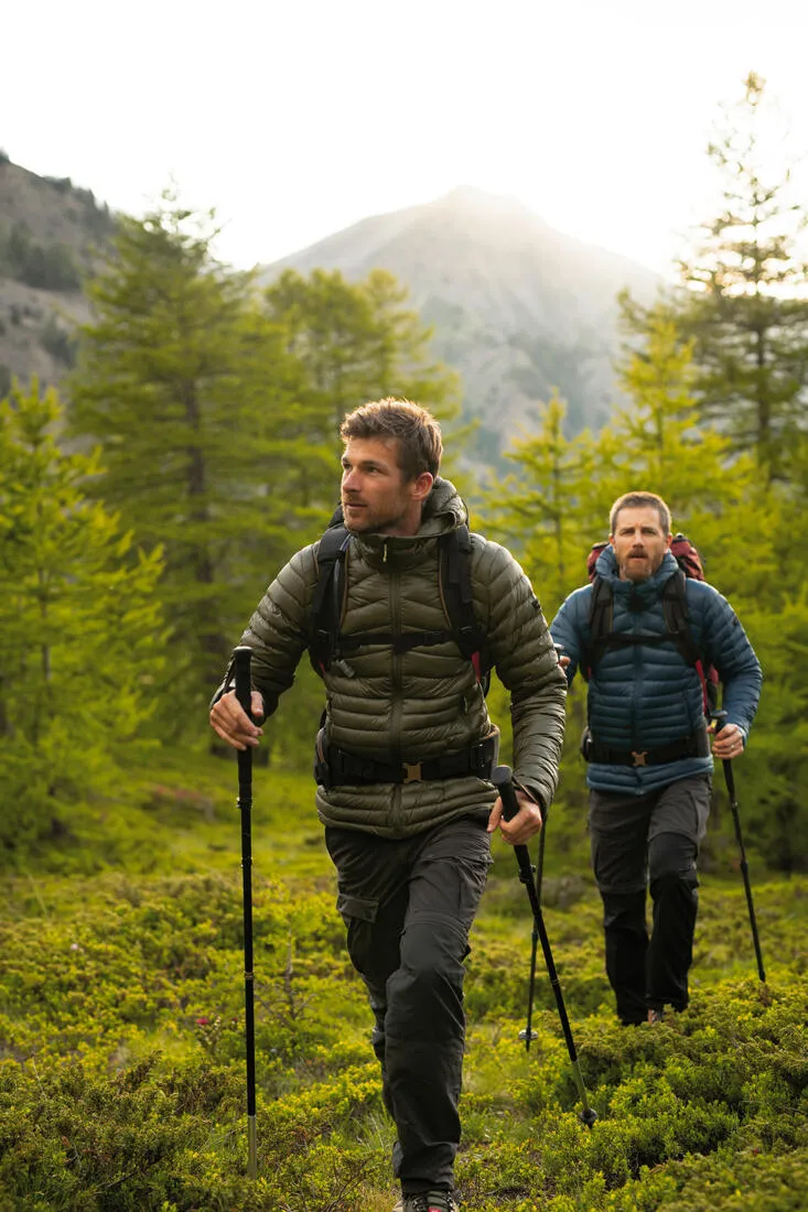 Men’s padded hiking jacket with hood -5°C, MT100