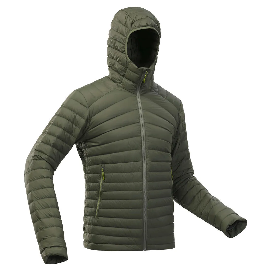 Men’s padded hiking jacket with hood -5°C, MT100