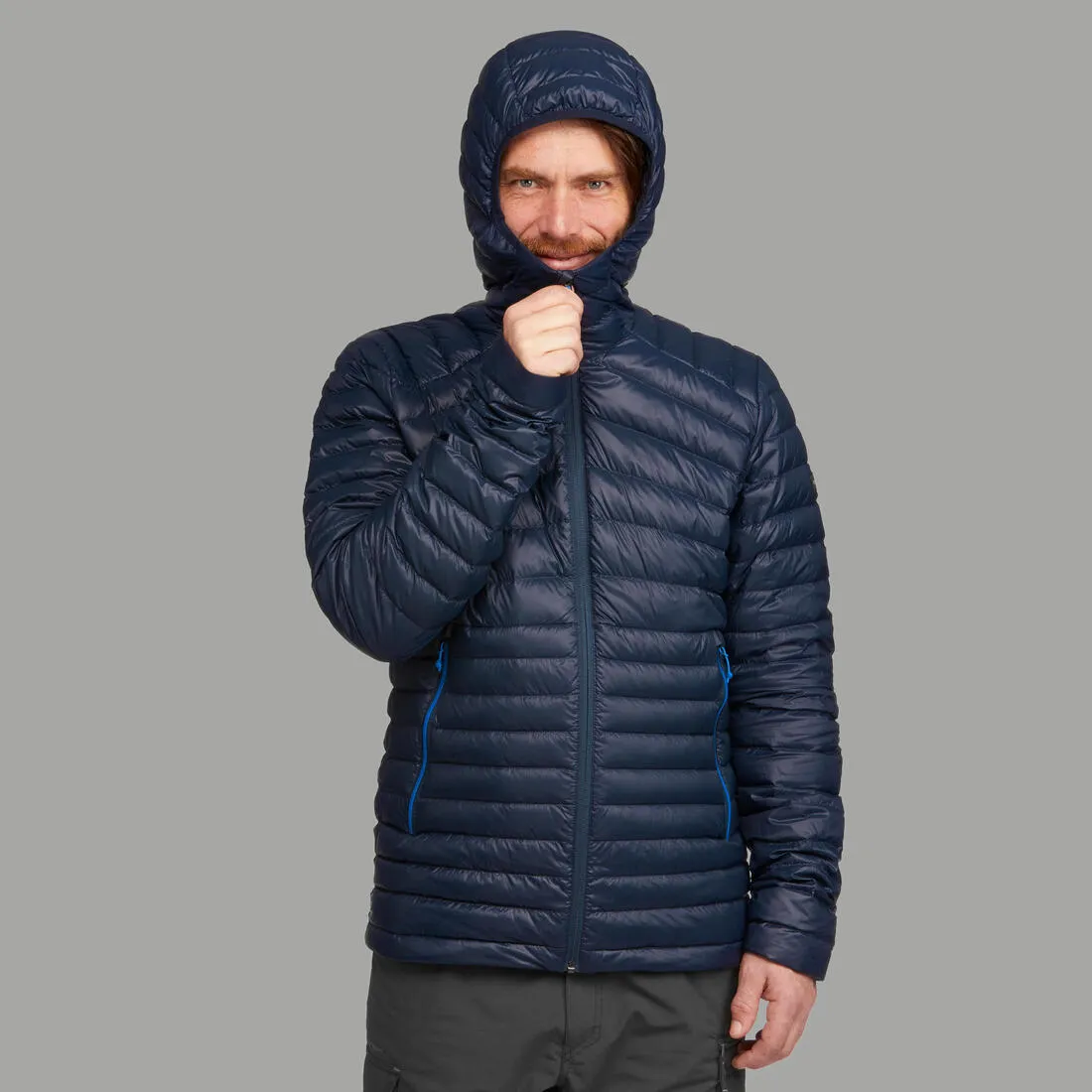 Men’s padded hiking jacket with hood -5°C, MT100