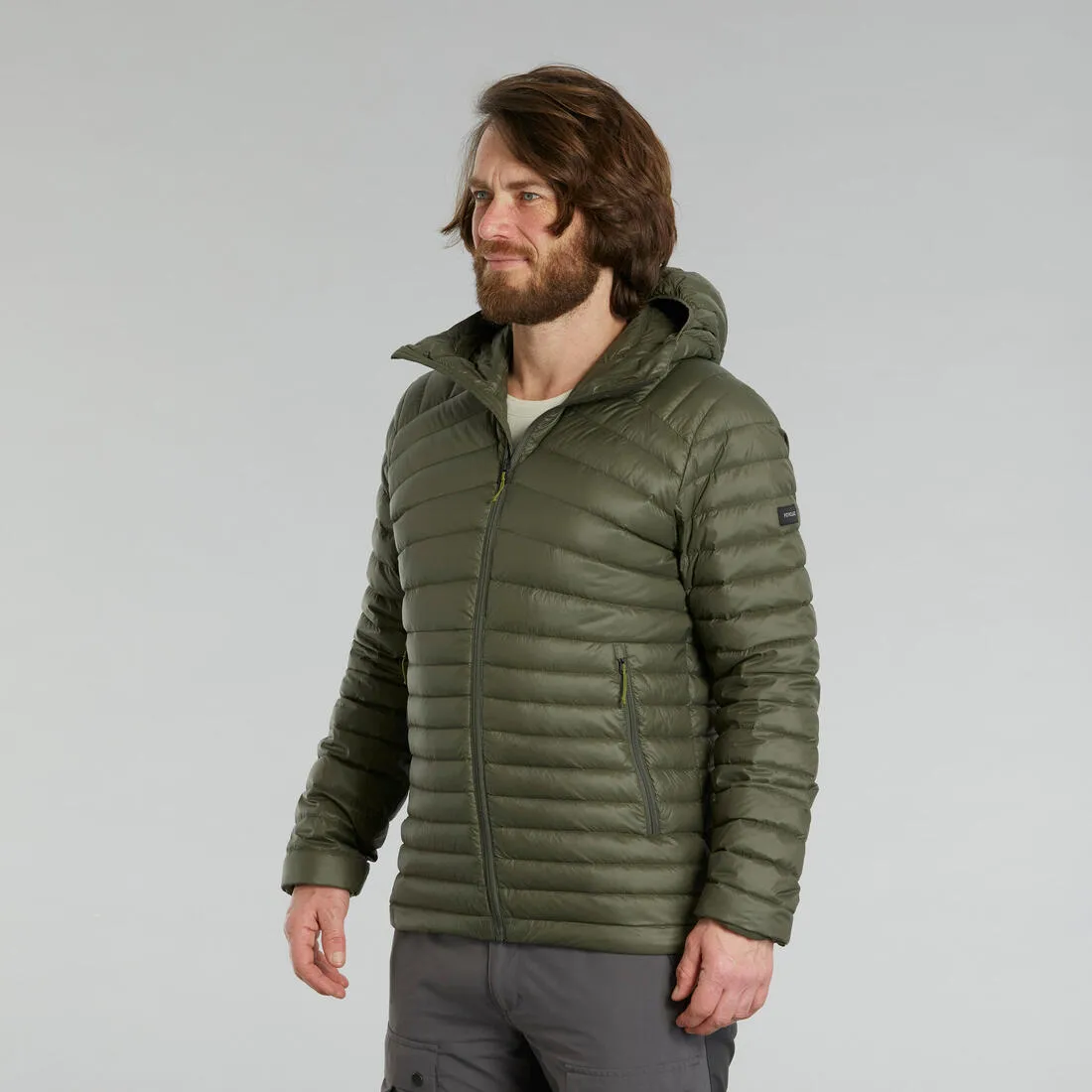 Men’s padded hiking jacket with hood -5°C, MT100
