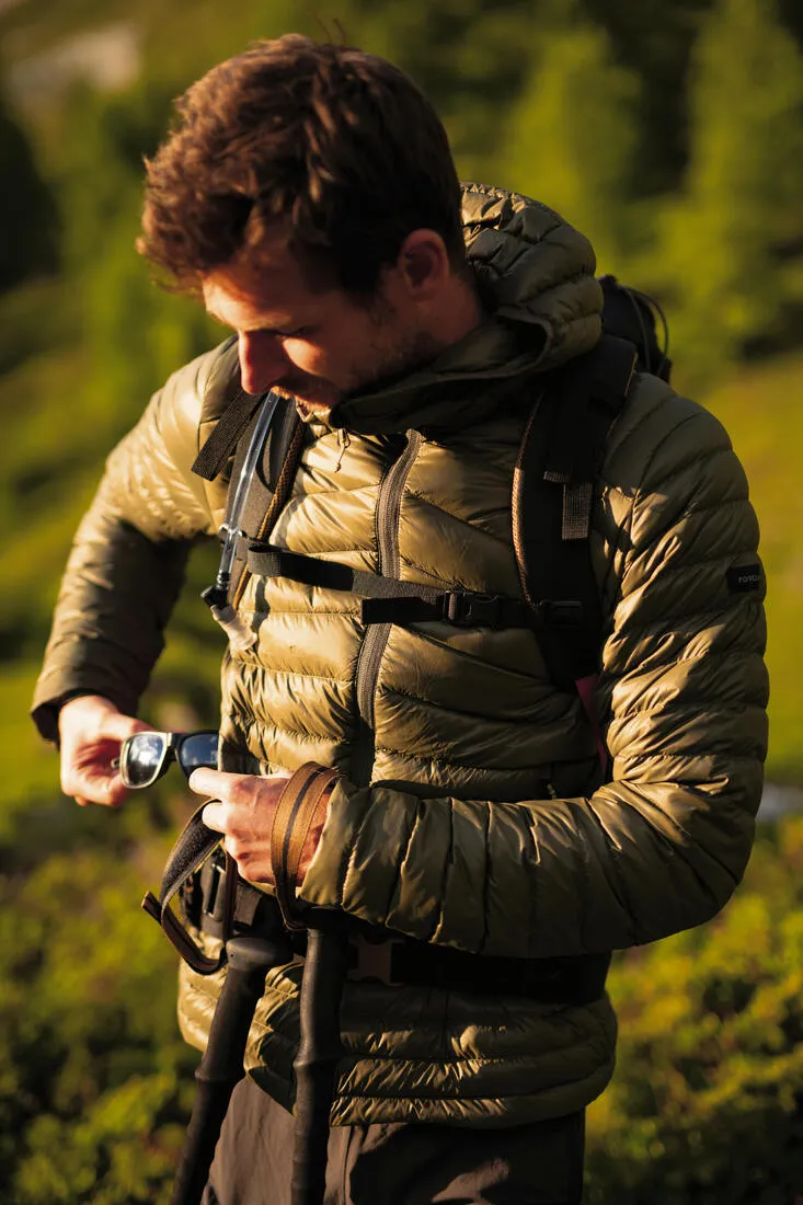 Men’s padded hiking jacket with hood -5°C, MT100