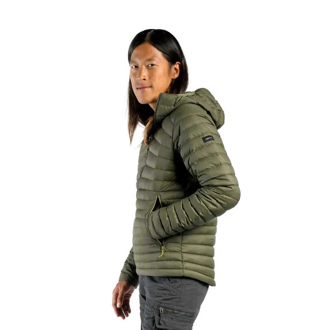 Men’s padded hiking jacket with hood -5°C, MT100