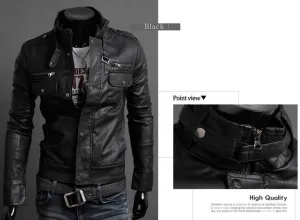 Men's Riders Leather Jacket In 3 Colors!