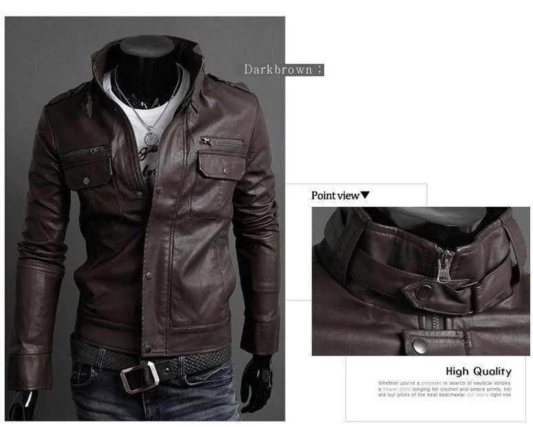 Men's Riders Leather Jacket In 3 Colors!