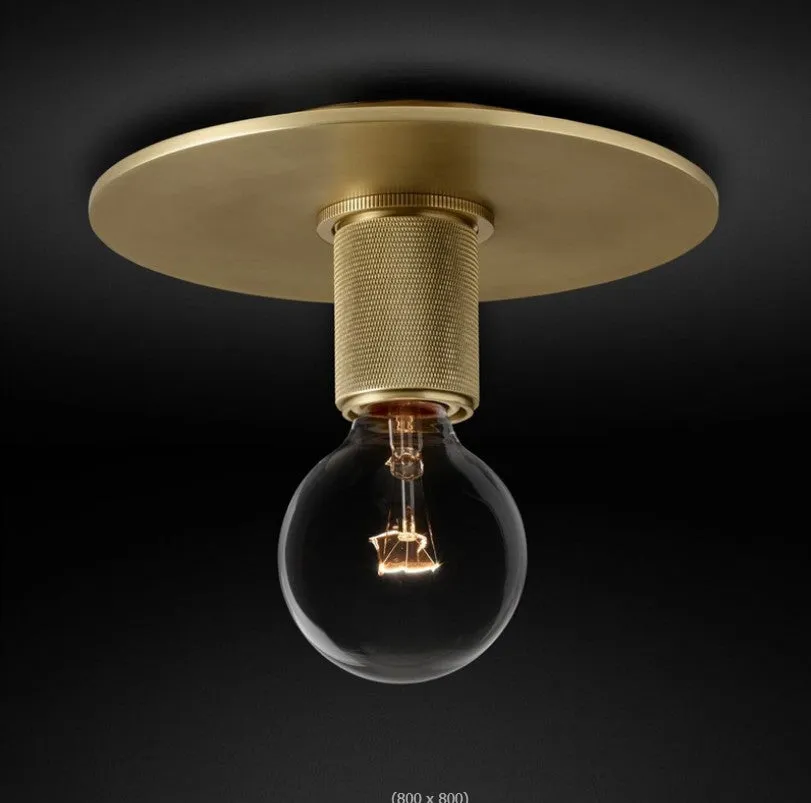 Mini Glass Brass Ceiling Light