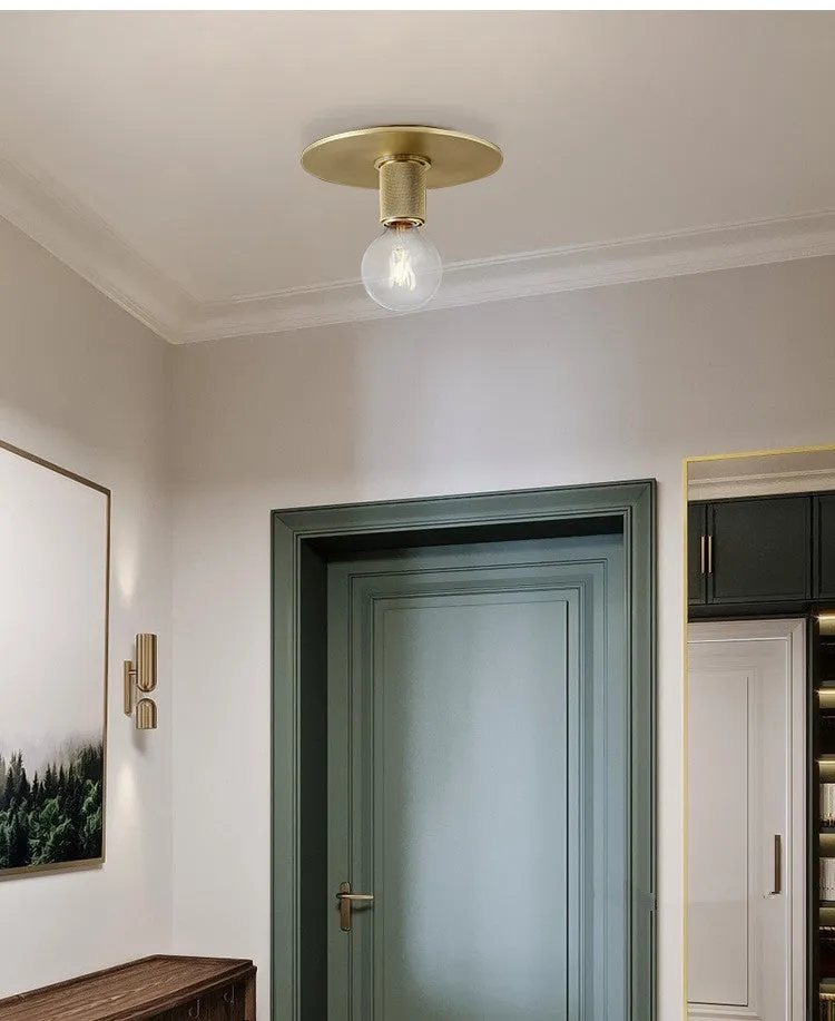 Mini Glass Brass Ceiling Light