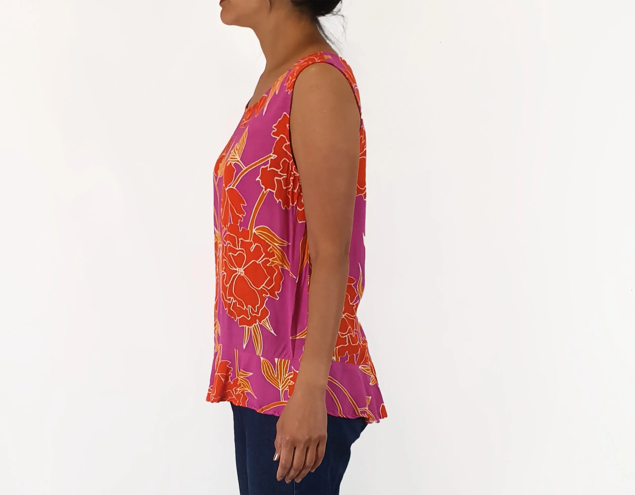 Mister Zimi pink and orange top size 10