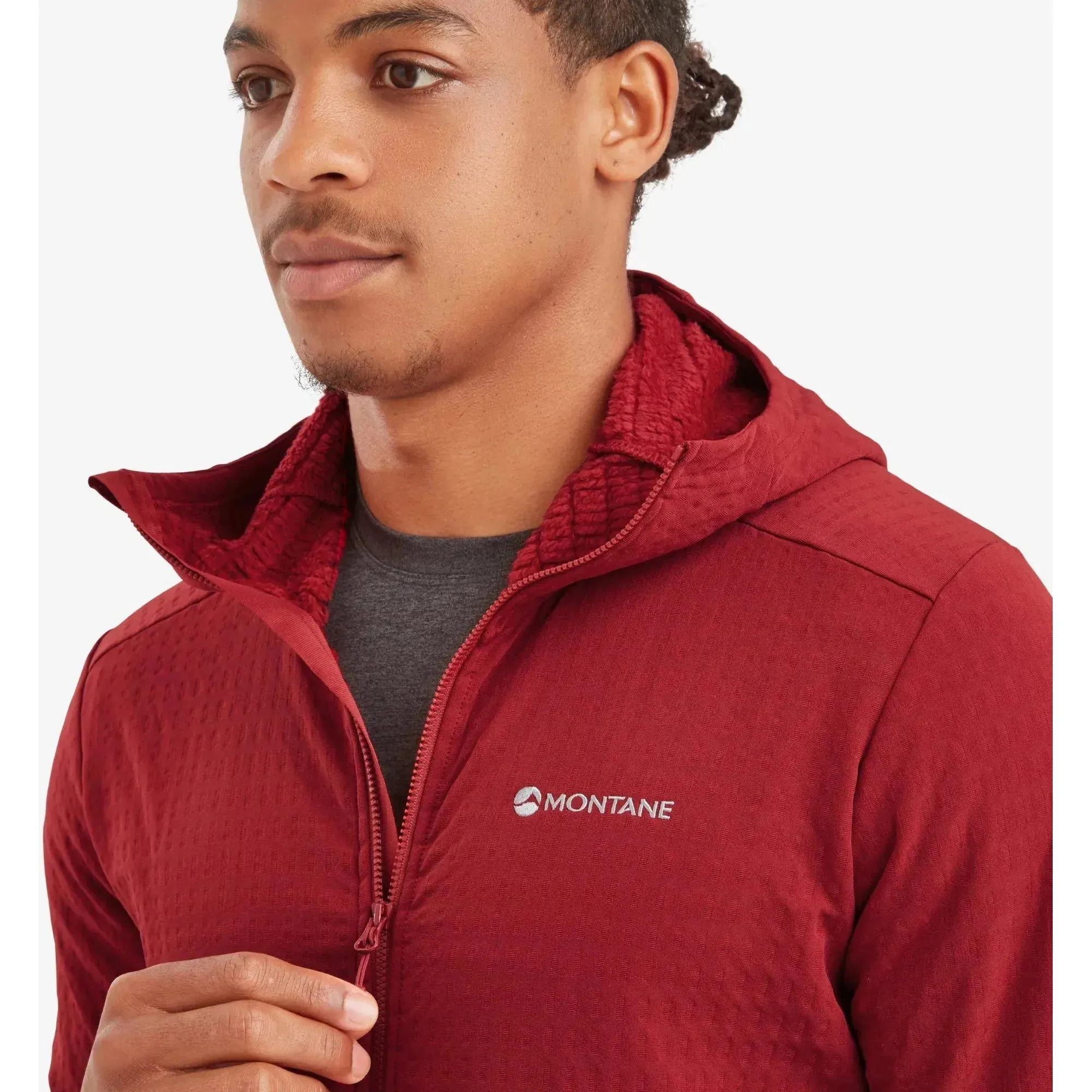 Montane Men's Protium XT Hooded Fleece Jacket - Acer Red