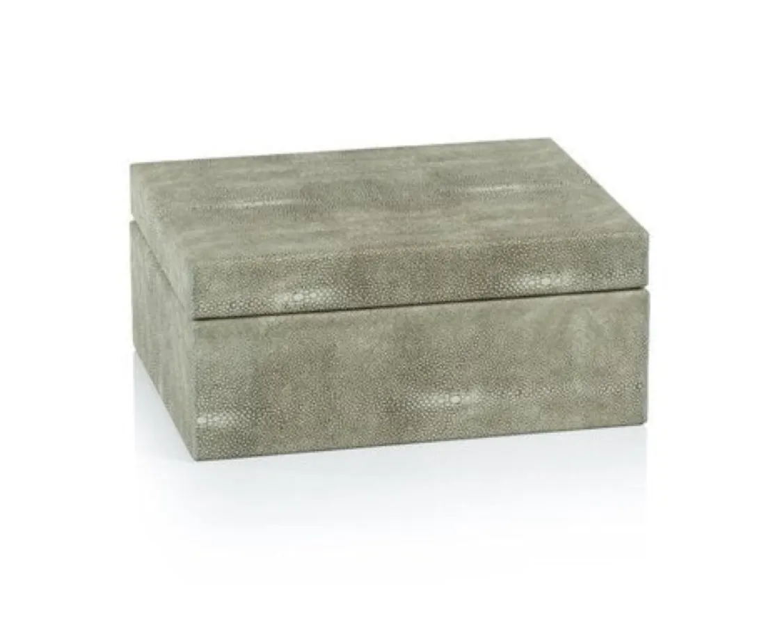 Moss Shagreen Box