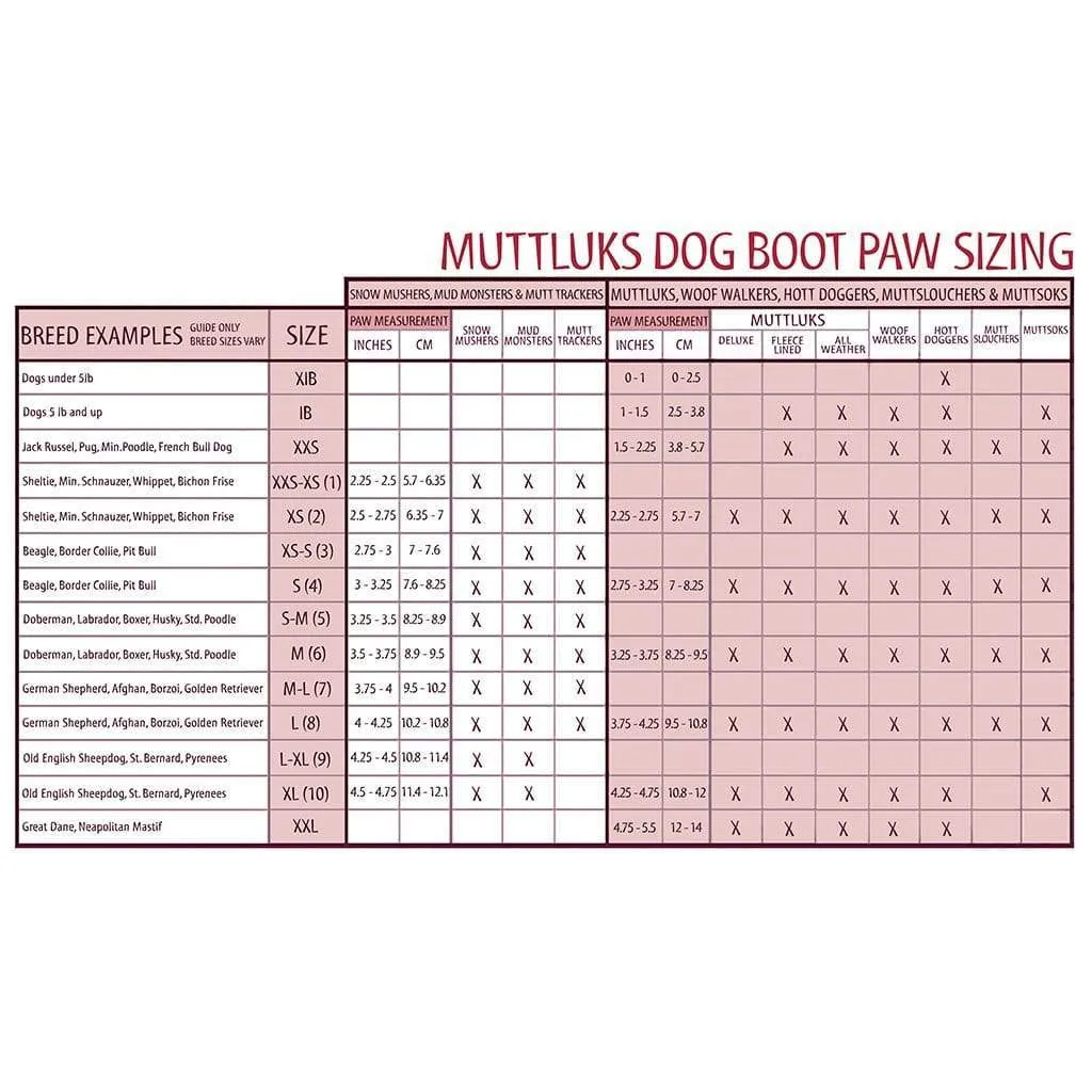 Muttluks Muttsoks Non-Slip Socks For Dogs