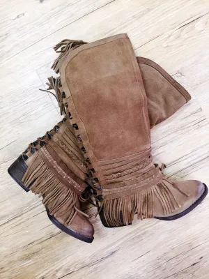 Naughty Monkey Zarape Boots ~ Tan
