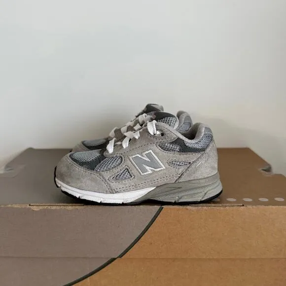 New Balance 990 Grey/White Toddler Sneakers - SZ 7 C