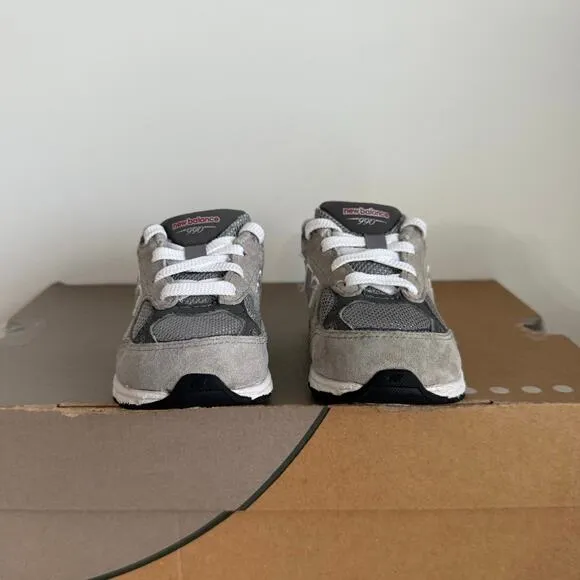 New Balance 990 Grey/White Toddler Sneakers - SZ 7 C