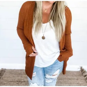 NEW BLAKELEY lola knit cardigan in toffee