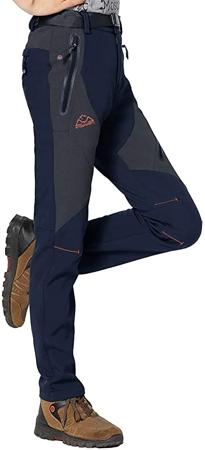 New Rdruko Women's Waterproof Windproof Fleece Lined Warm Hiking Ski Snow Insulated Pants, Sz L!