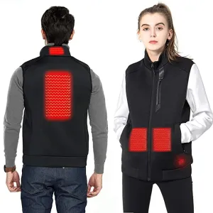 New with tags! Unisex WATERFLY Electric 5V USB Heated Vest just plug into a power bank to heat, great for Outdoor Working Hiking Motorcycling Fishing, Black, Sz 2X!