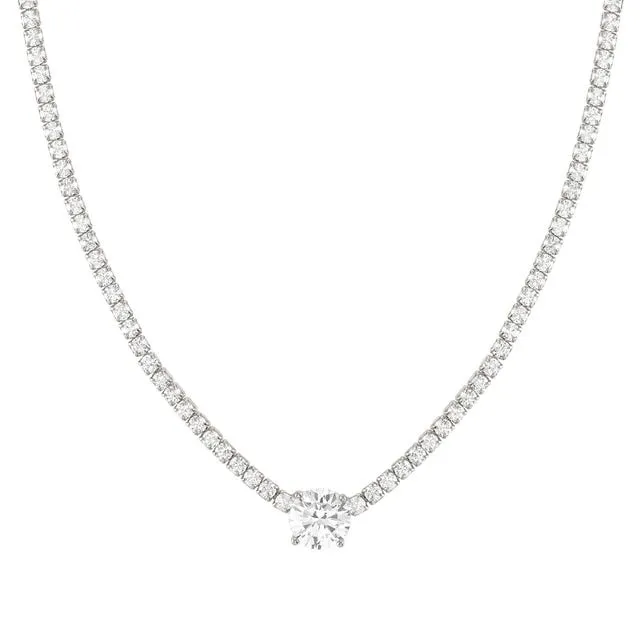 Nomination Chic&Charm Necklace, White Cubic Zirconia, Sterling Silver