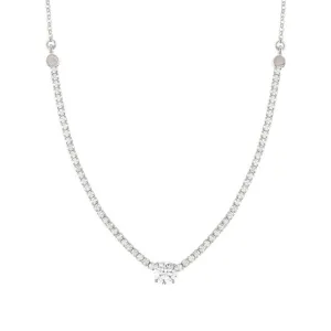 Nomination Chic&Charm Necklace, White Cubic Zirconia, Sterling Silver
