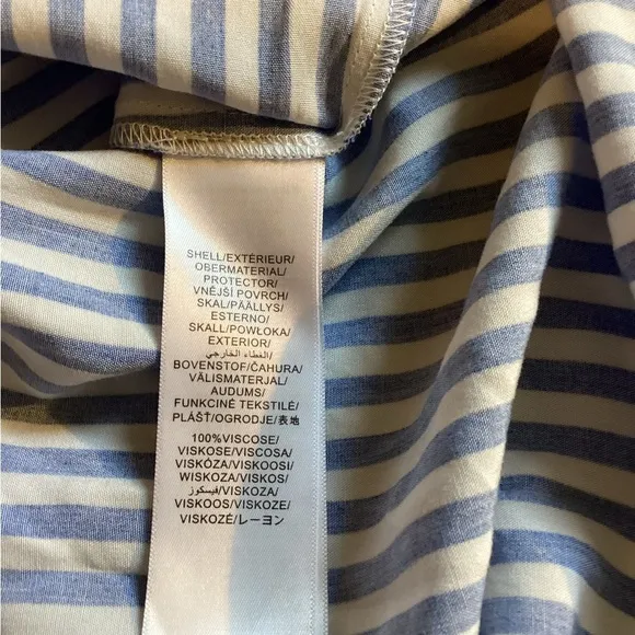 NWT Adrianna Adrianna Papell Size 14 Stripe Print Twist Dress