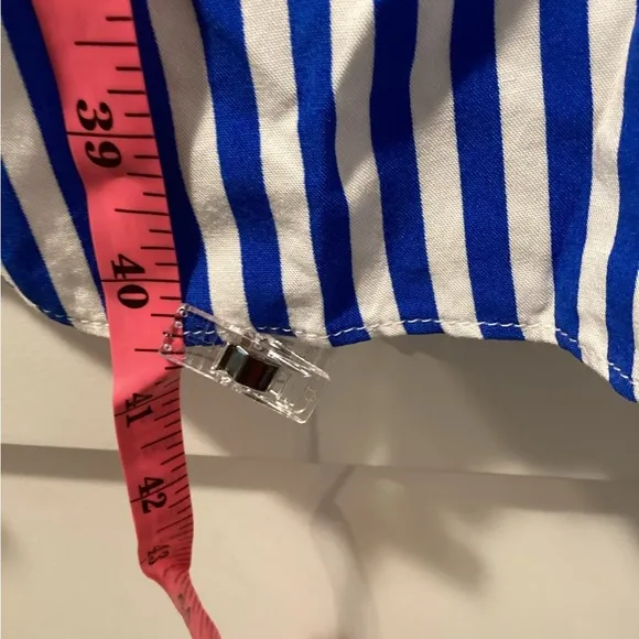 NWT Adrianna Adrianna Papell Size 14 Stripe Print Twist Dress