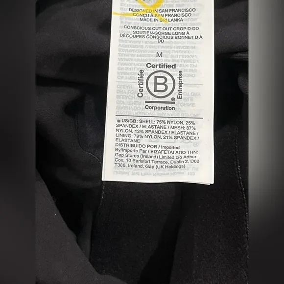 NWT Athleta Conscious Cut Out Top D-DD Cups
