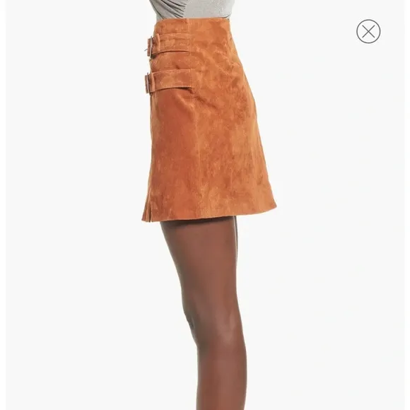 NWT Blank NYC El Dorado Leather Mini Skirt