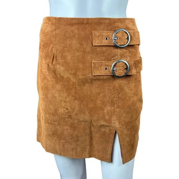 NWT Blank NYC El Dorado Leather Mini Skirt