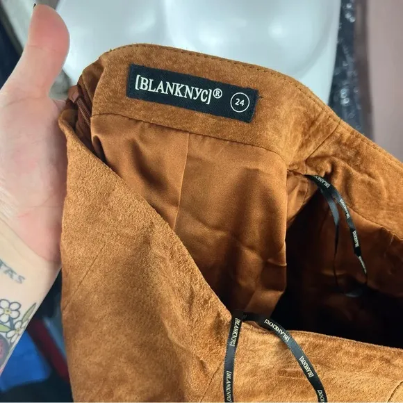 NWT Blank NYC El Dorado Leather Mini Skirt