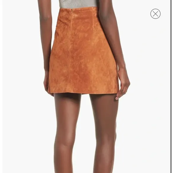 NWT Blank NYC El Dorado Leather Mini Skirt