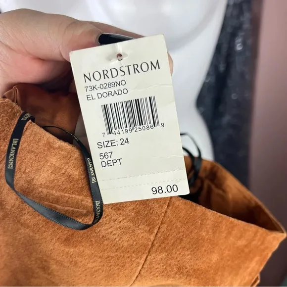 NWT Blank NYC El Dorado Leather Mini Skirt