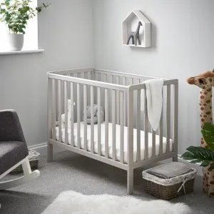 Obaby Bantam Space Saver Cot - Warm Grey- Direct Delivery