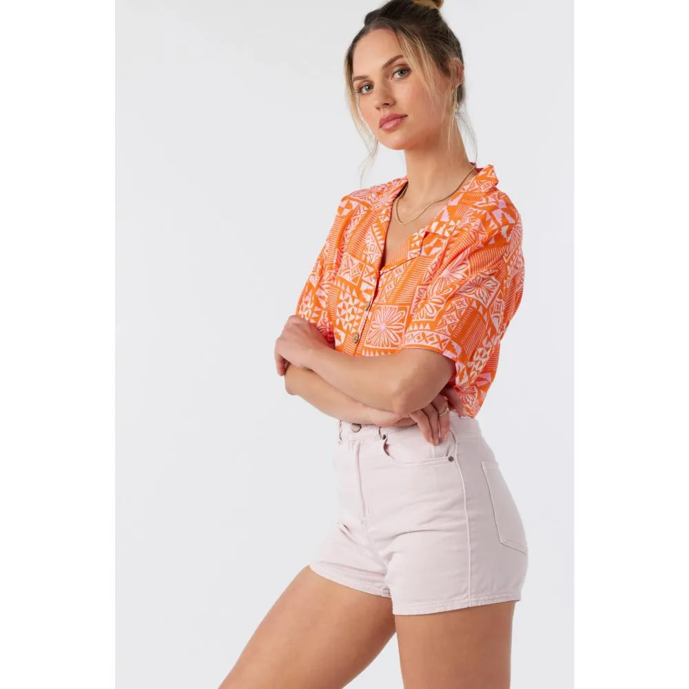 O'NEILL OPHELIA CROP WOVEN FIRECRACKER