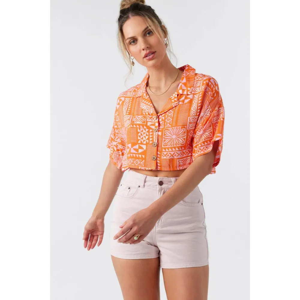 O'NEILL OPHELIA CROP WOVEN FIRECRACKER