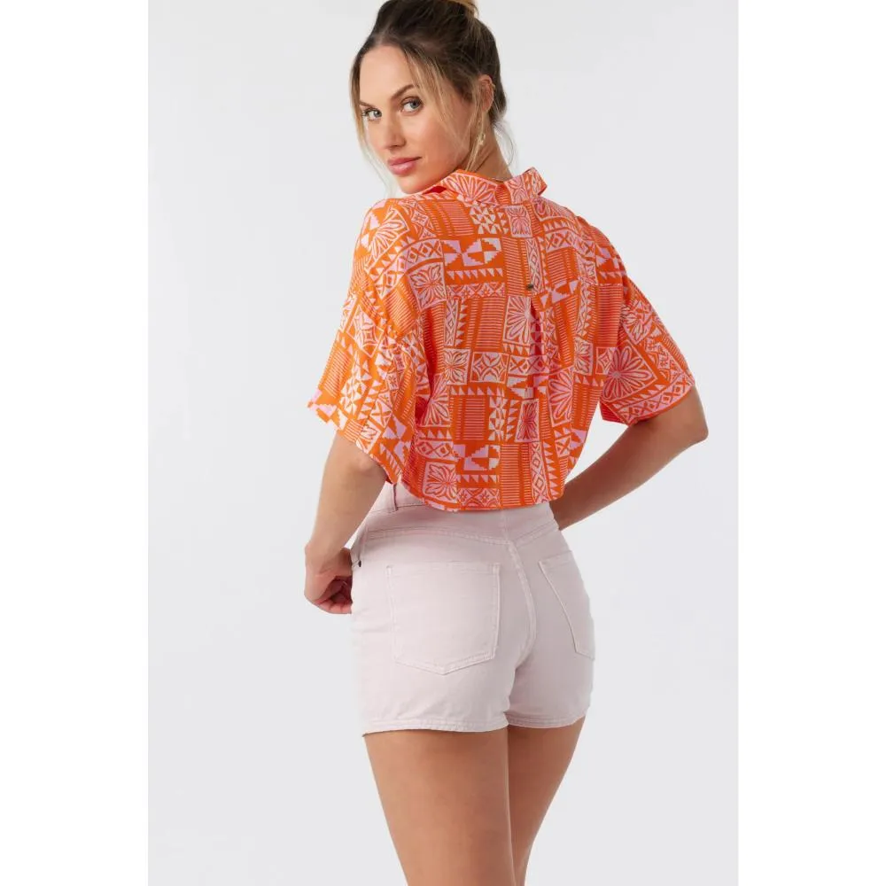 O'NEILL OPHELIA CROP WOVEN FIRECRACKER