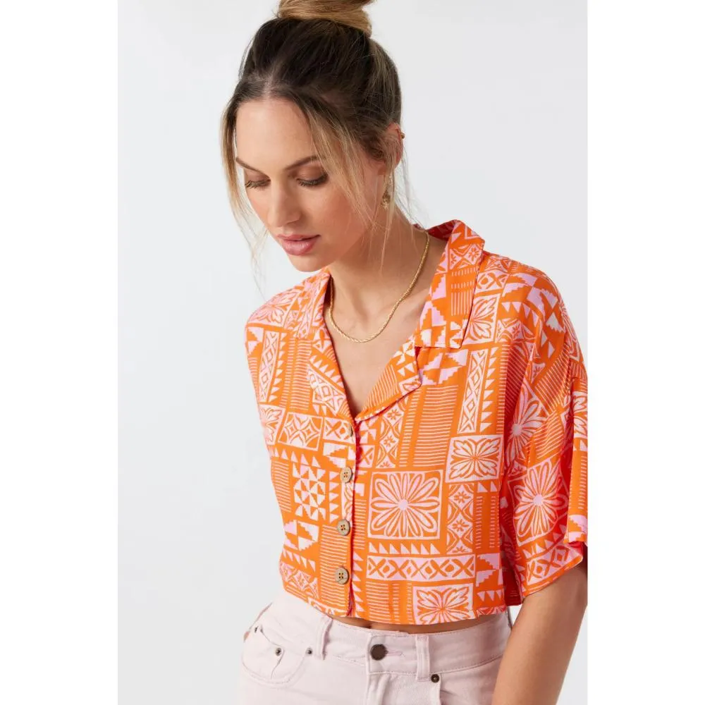 O'NEILL OPHELIA CROP WOVEN FIRECRACKER