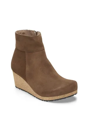 Papillio by Birkenstock Ebba Suede Booties for Women in Dark Tea | 1028399