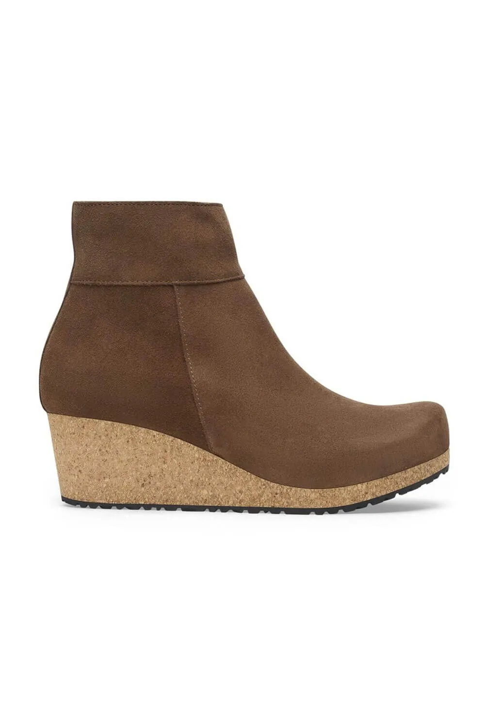 Papillio by Birkenstock Ebba Suede Booties for Women in Dark Tea | 1028399