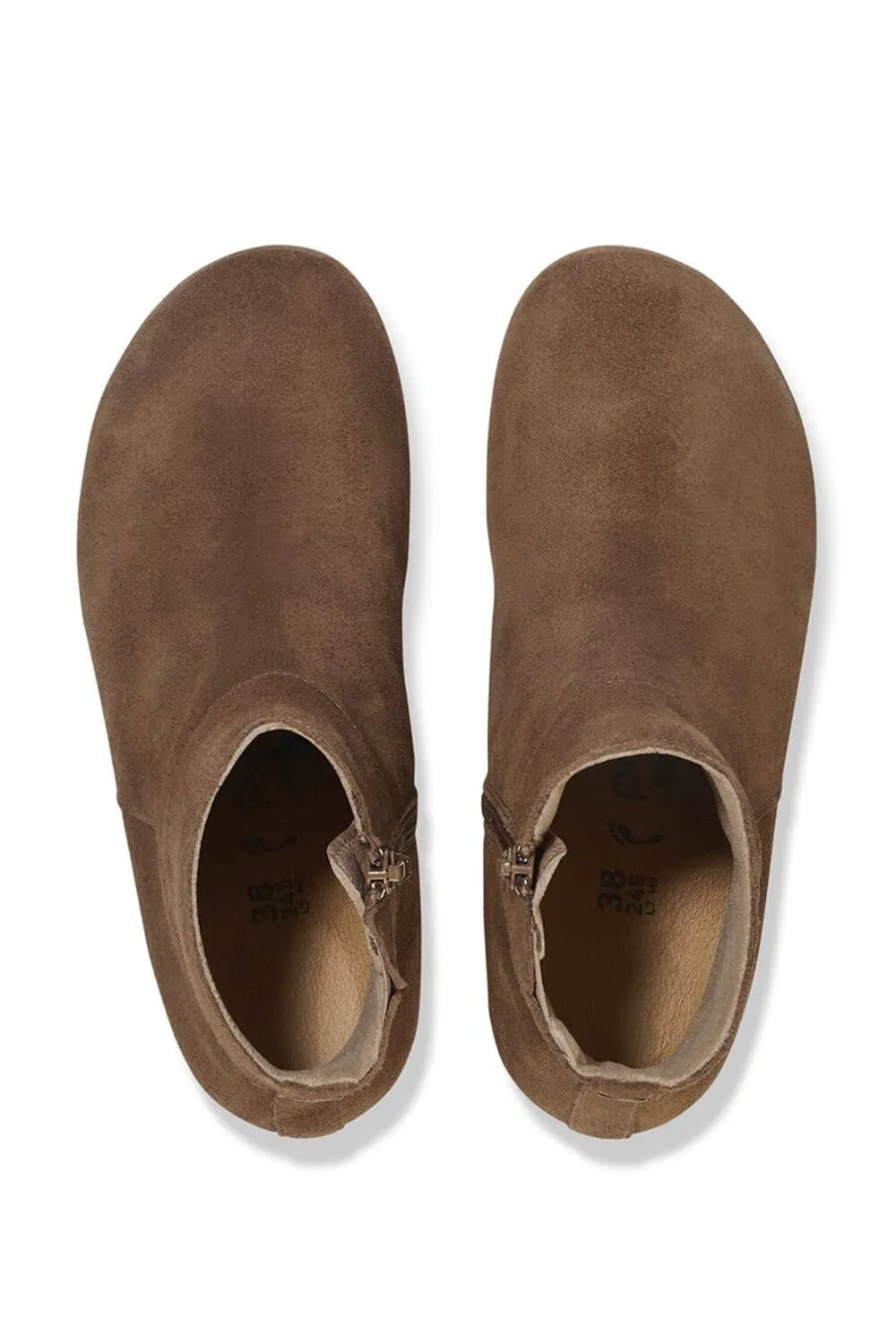 Papillio by Birkenstock Ebba Suede Booties for Women in Dark Tea | 1028399