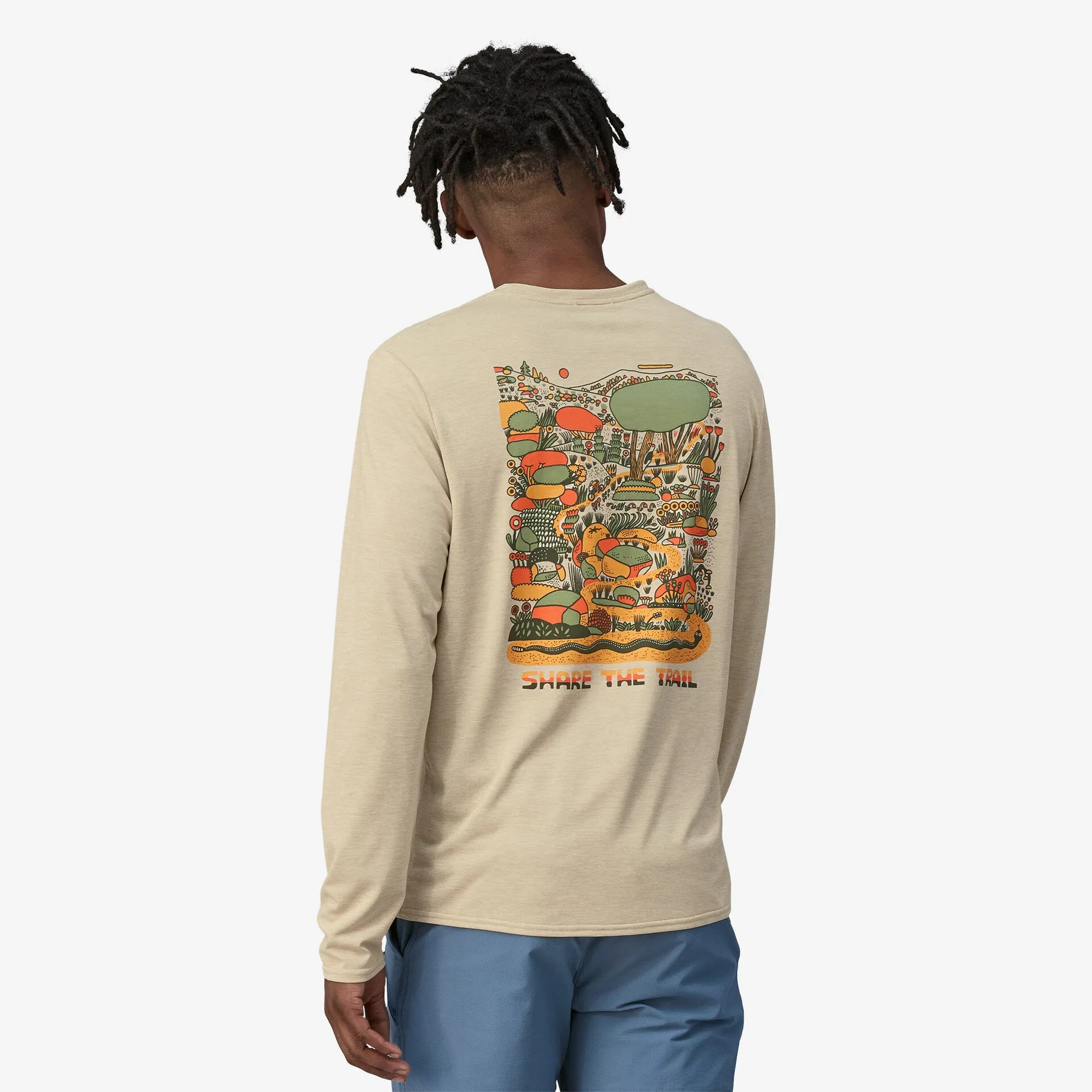 PATAGONIA Long-Sleeved Capilene® Cool Daily Graphic Shirt - Lands - Men's