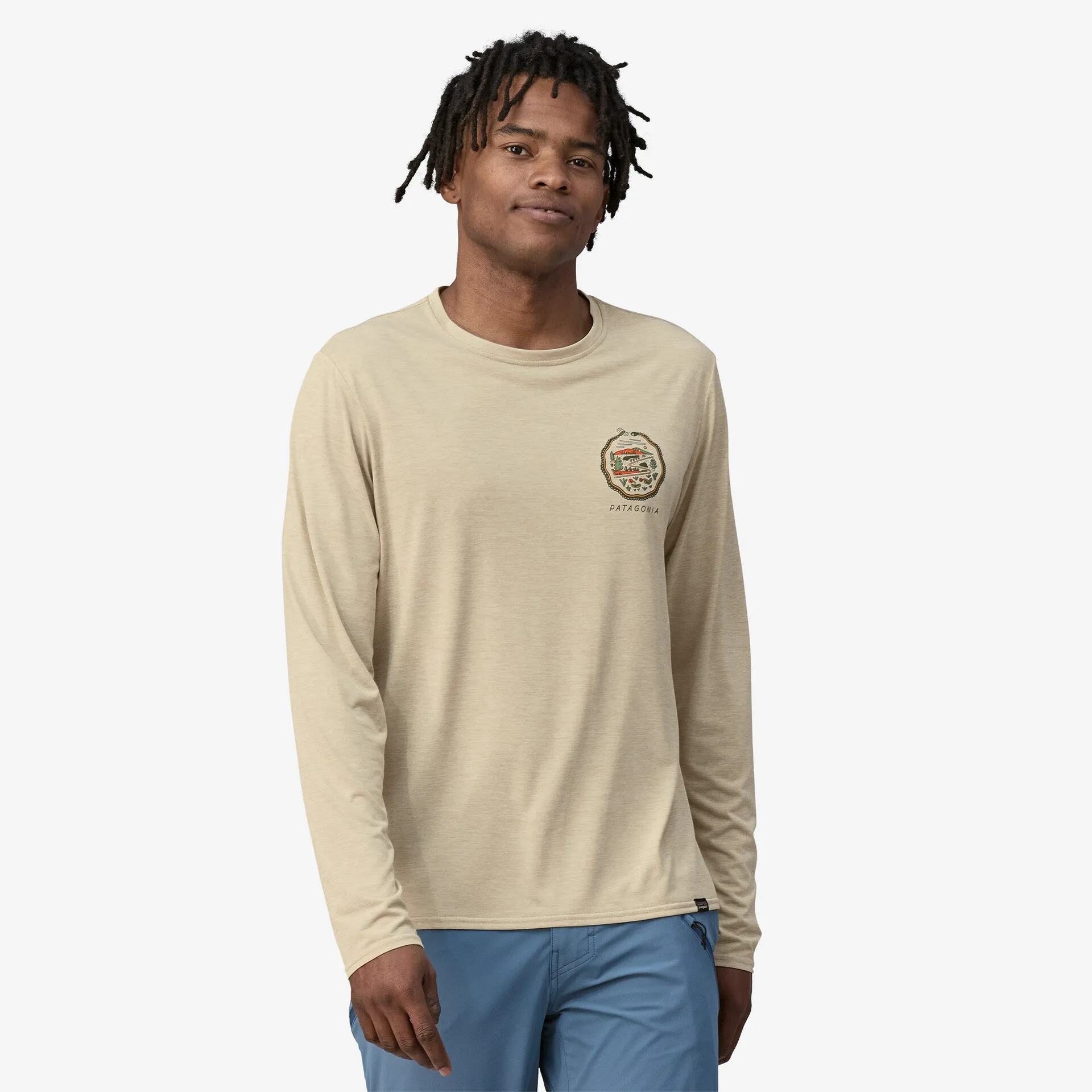 PATAGONIA Long-Sleeved Capilene® Cool Daily Graphic Shirt - Lands - Men's