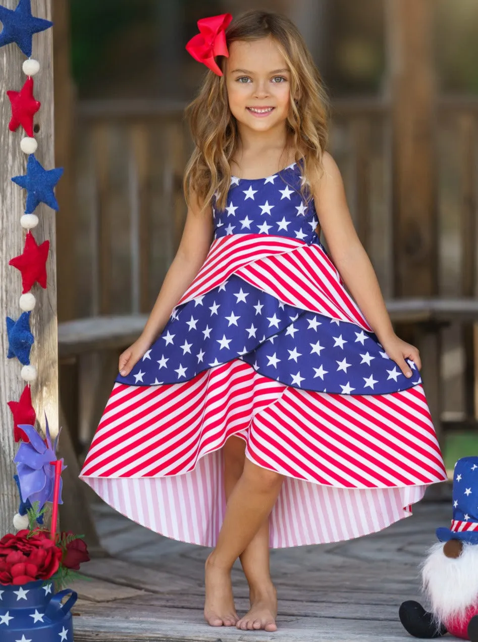 Patriotic Princess Tiered Dress