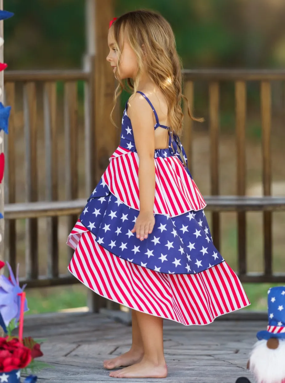 Patriotic Princess Tiered Dress