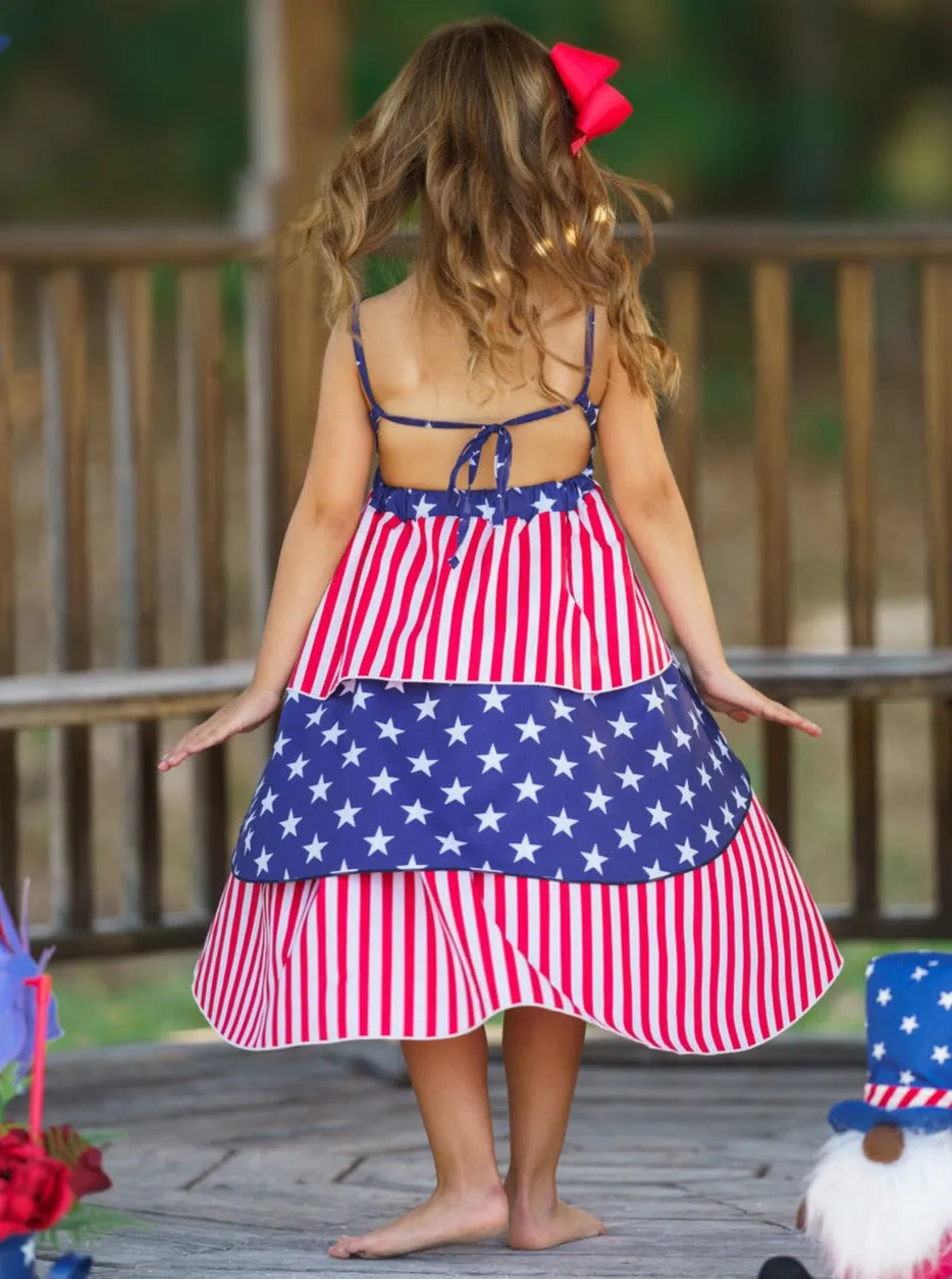 Patriotic Princess Tiered Dress